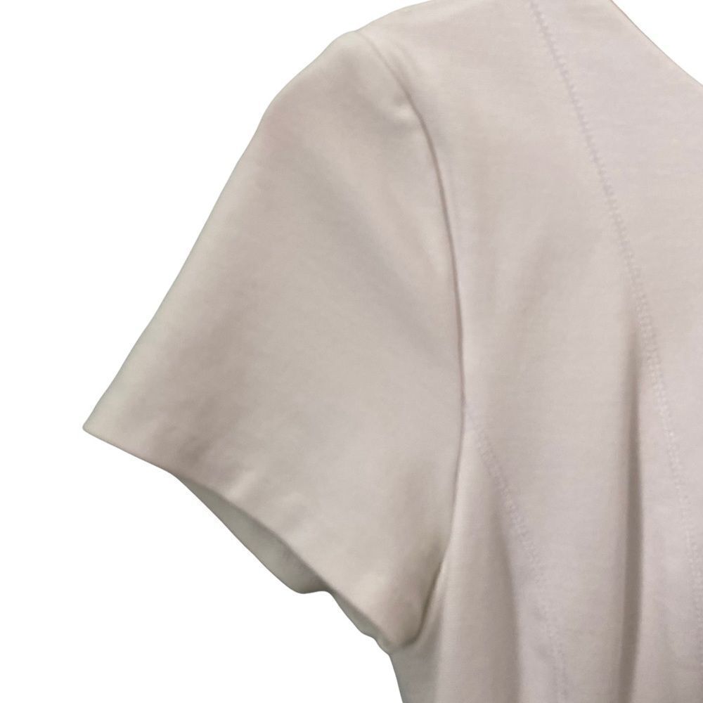 Banana Republic White Round neck Mini Dress in Size 2P - Picture 8 of 13